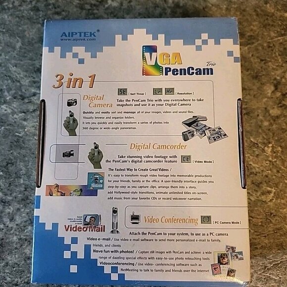 VGA PenCam Digital Camera AIPTEK Trio Geek Vintage Tech AS IS - Picture 2 of 13